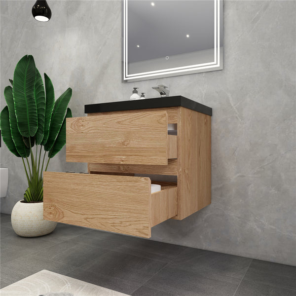 Belli 24 inch Wall Mounted Single Bathroom Vanity Set