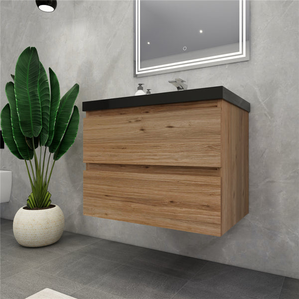 Belli 30 inch Wall Mounted Single Bathroom Vanity Set
