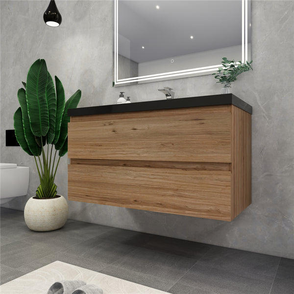 Belli 42 inch Wall Mounted Single Bathroom Vanity Set