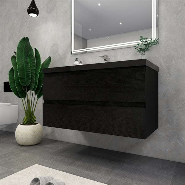 Belli 42 inch Wall Mounted Single Bathroom Vanity Set