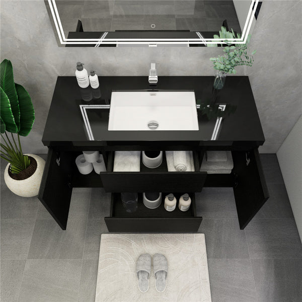 Belli 48 inch Wall Mounted Single Bathroom Vanity Set